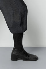 Vito Black Strech Zipper Boots | Miista | Designed & Handmade in Europe