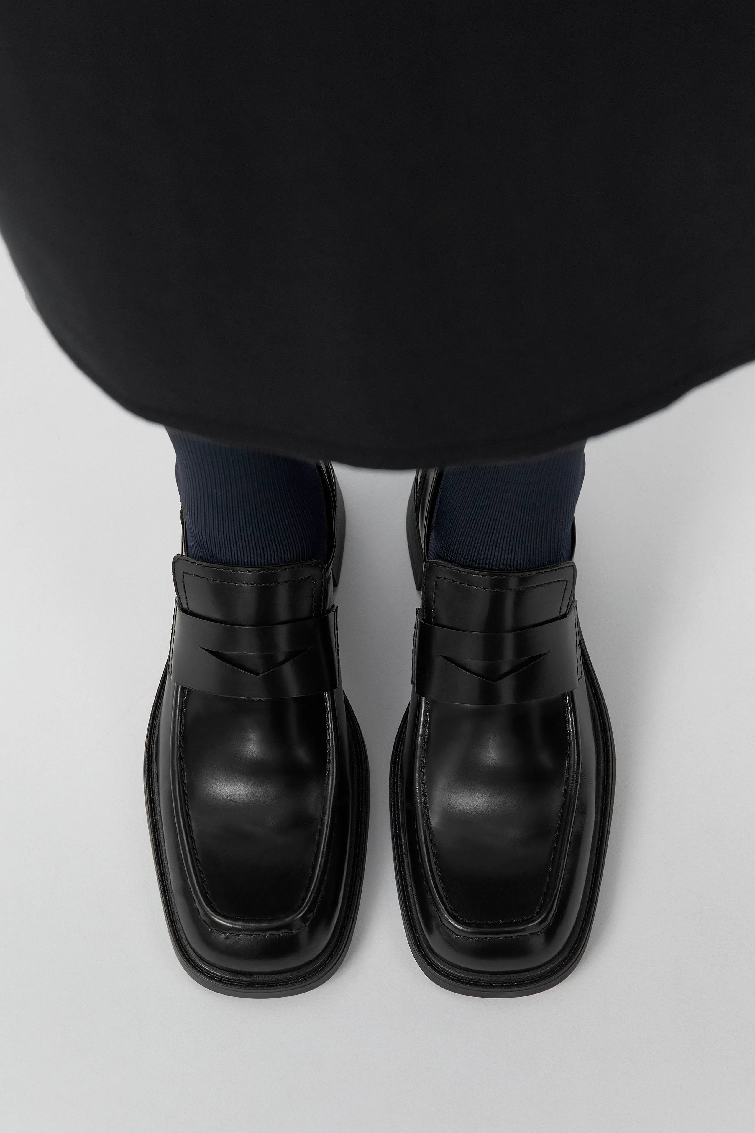 Amelia Loafers - Black Leather | Miista | Designed & Handmade in Europe