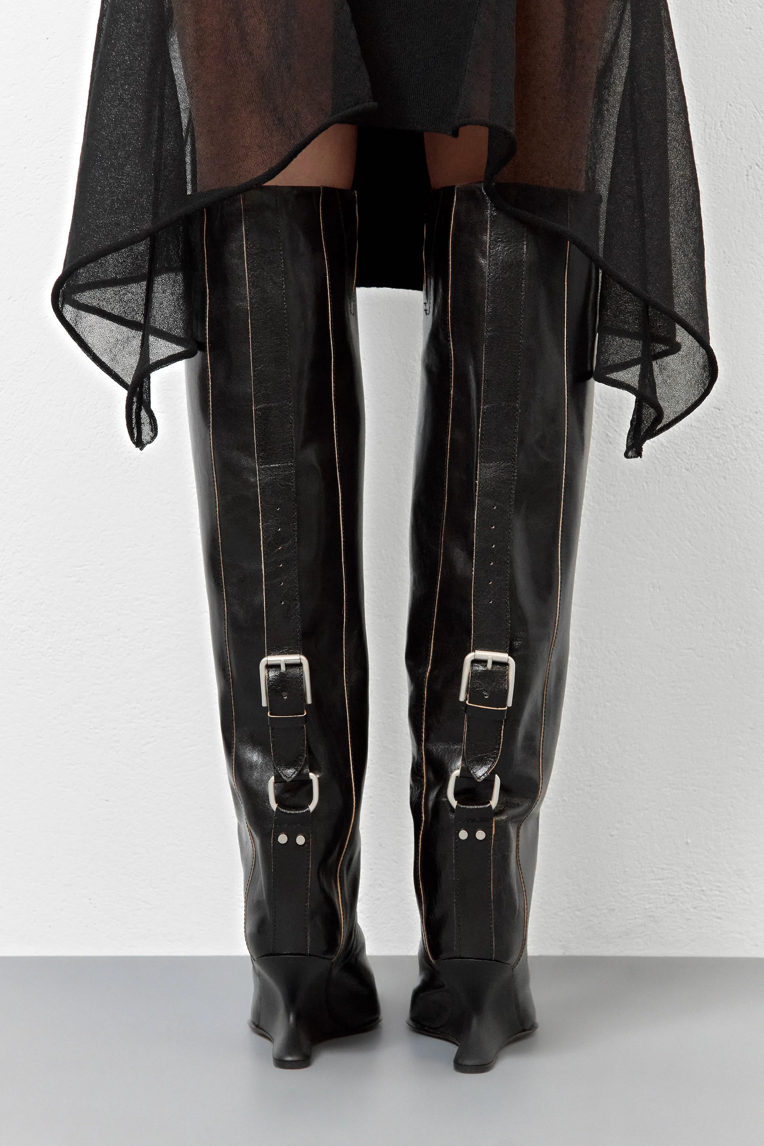 Mattie Black Tall Boots | Miista | Designed & Handmade in Europe