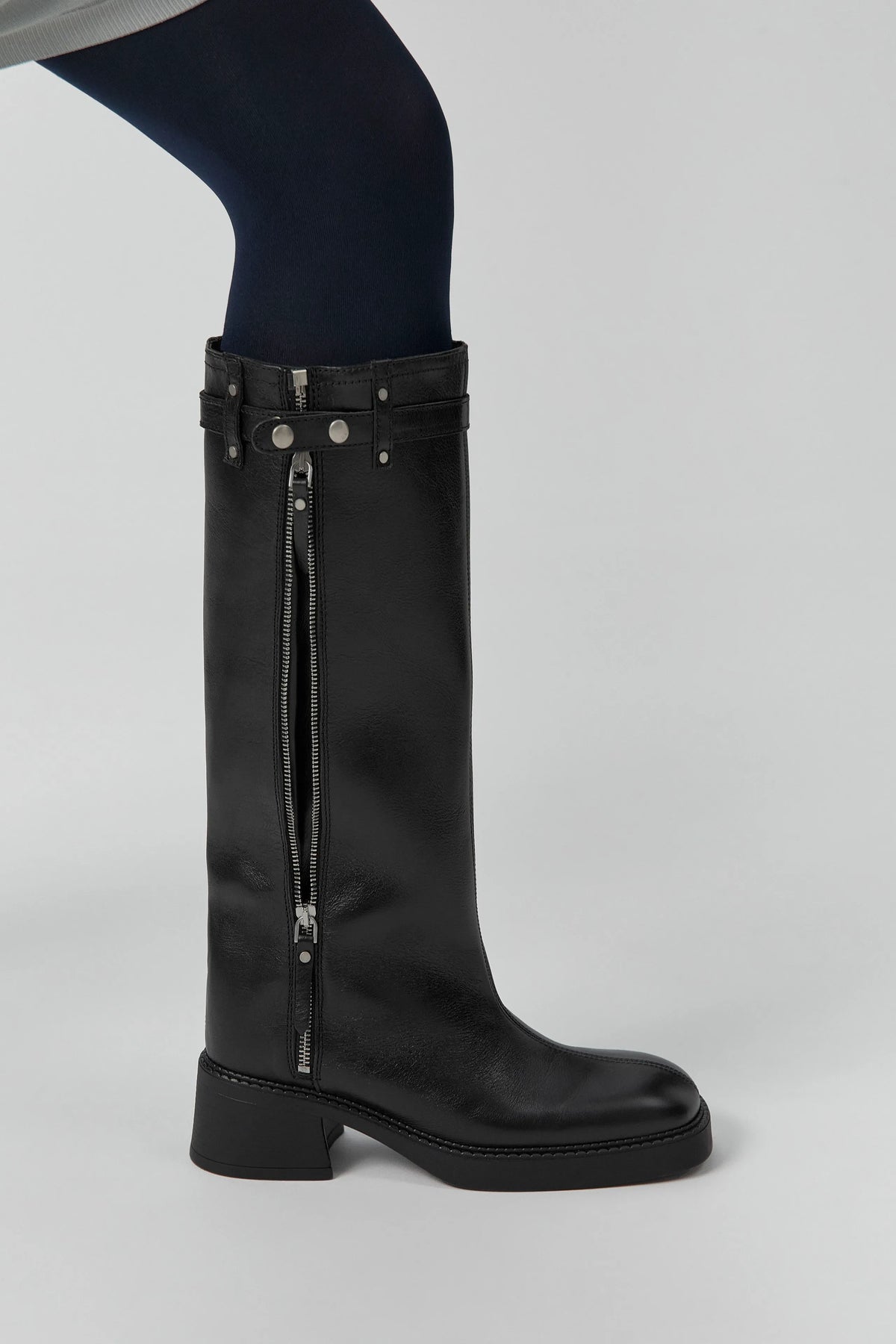 Izolda Boots - Black Leather | Miista | Designed & Handmade in Europe