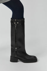 Izolda Boots - Black Leather | Miista | Designed & Handmade in Europe