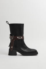 Janina Boots - Black Leather | Miista | Designed & Handmade in Europe