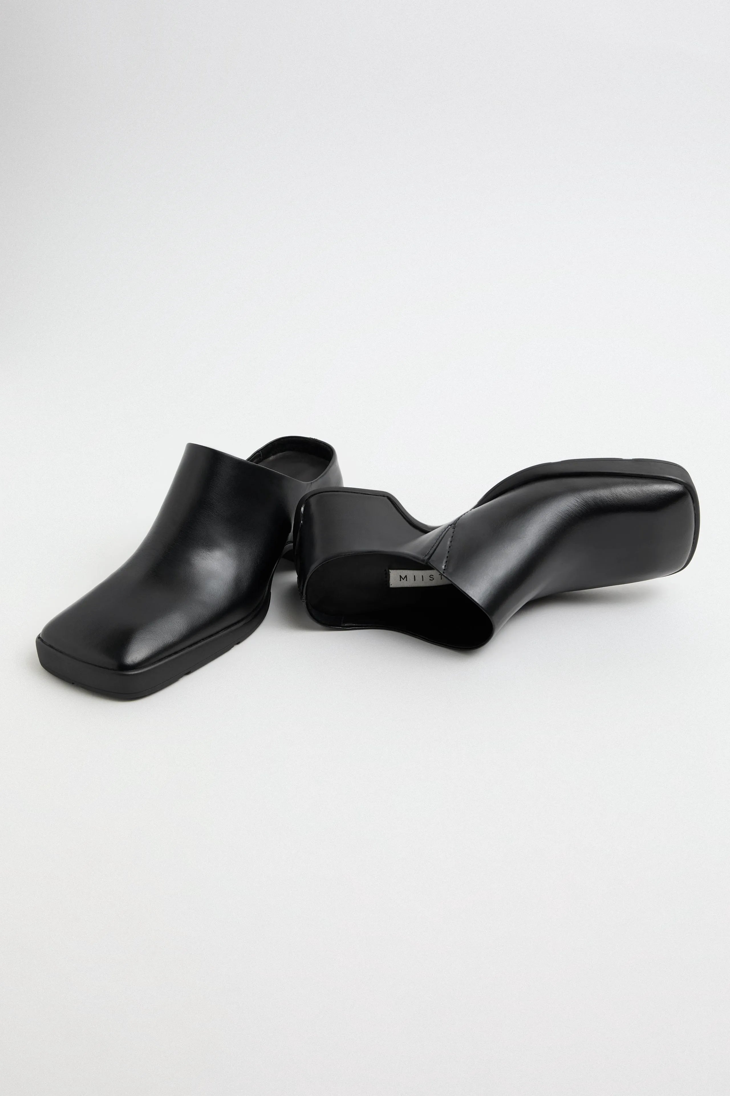 Amoy Black Mules | Miista | Designed & Handmade in Europe