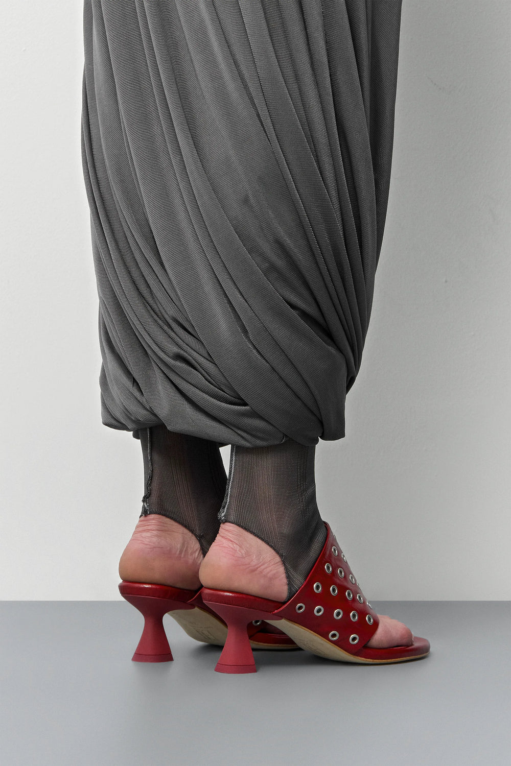 Cedella Red Eyelets Sandals | Miista | Designed & Handmade in Europe