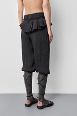 Vanny Washed Black Sheer Ruffle | Miista | Designed & Handmade in Europe
