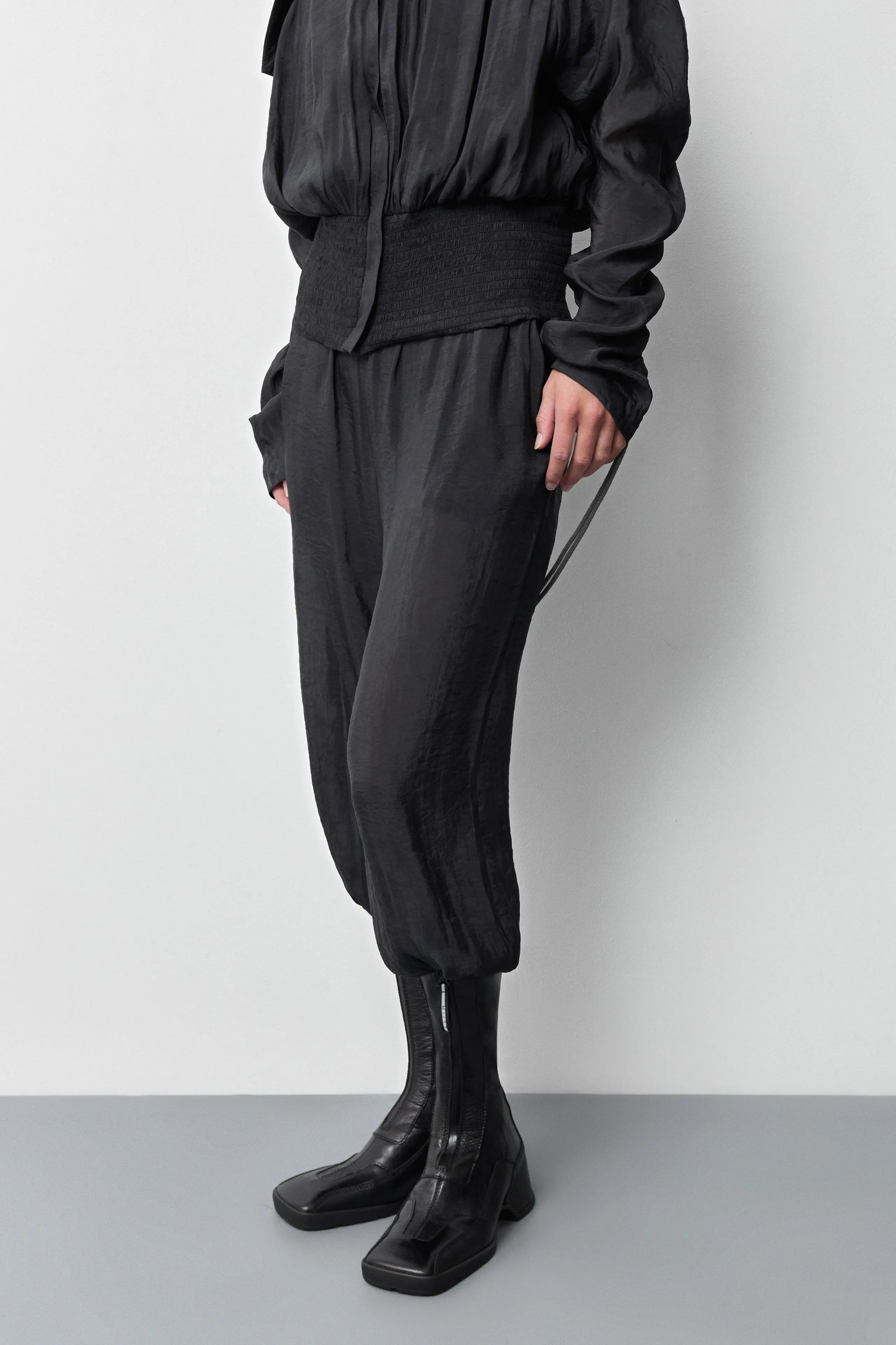 Eriu Washed Black Trouser | Miista | Designed & Handmade in Europe