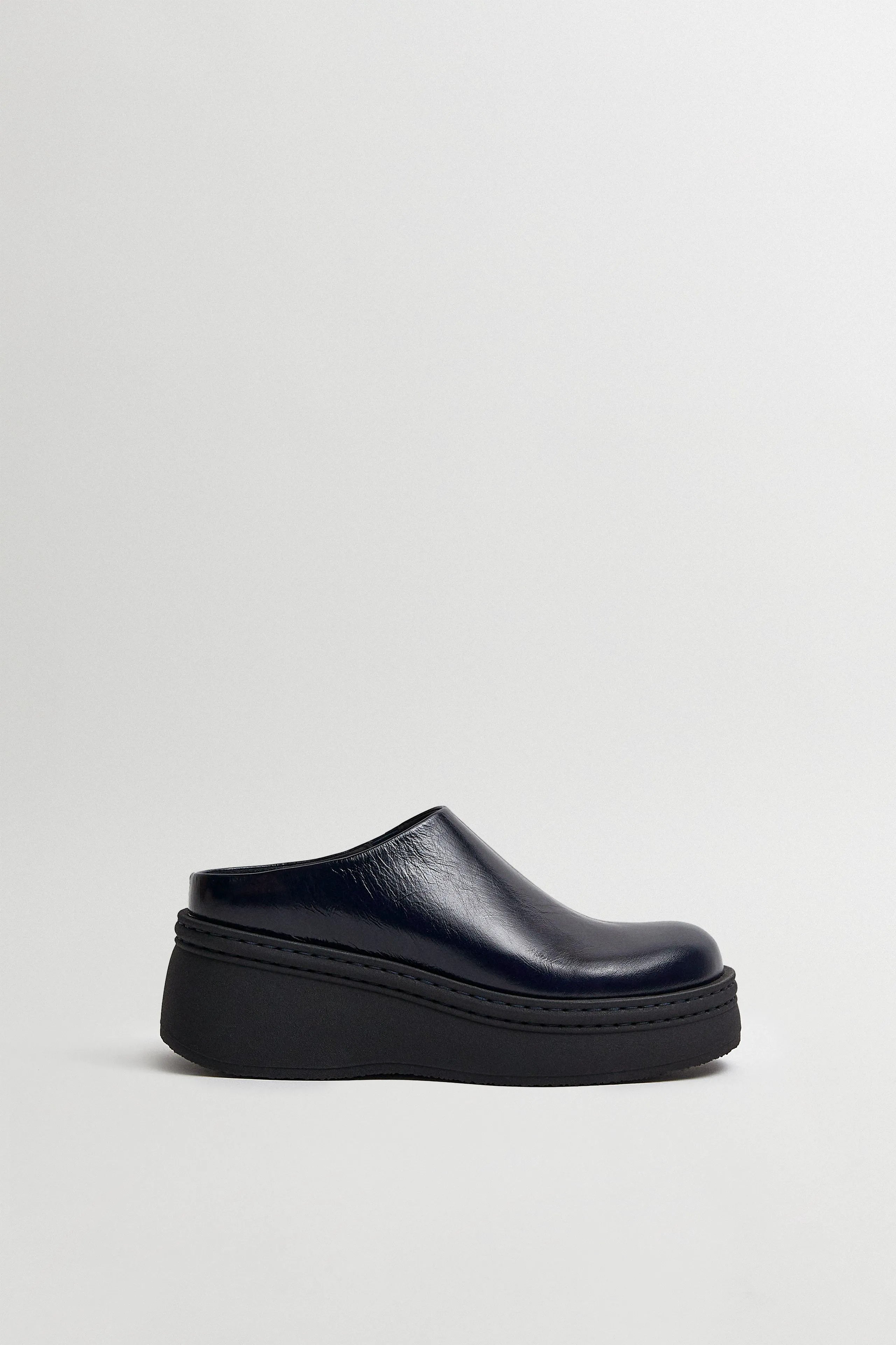 Kristi Navy Pull Mules | Miista | Designed & Handmade in Europe