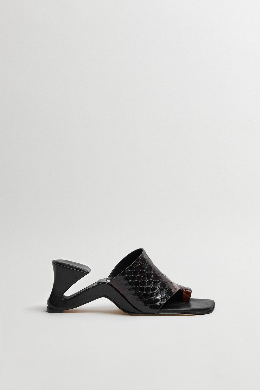 Gaelle Brown Snake Sandals | Miista | Designed & Handmade in Europe