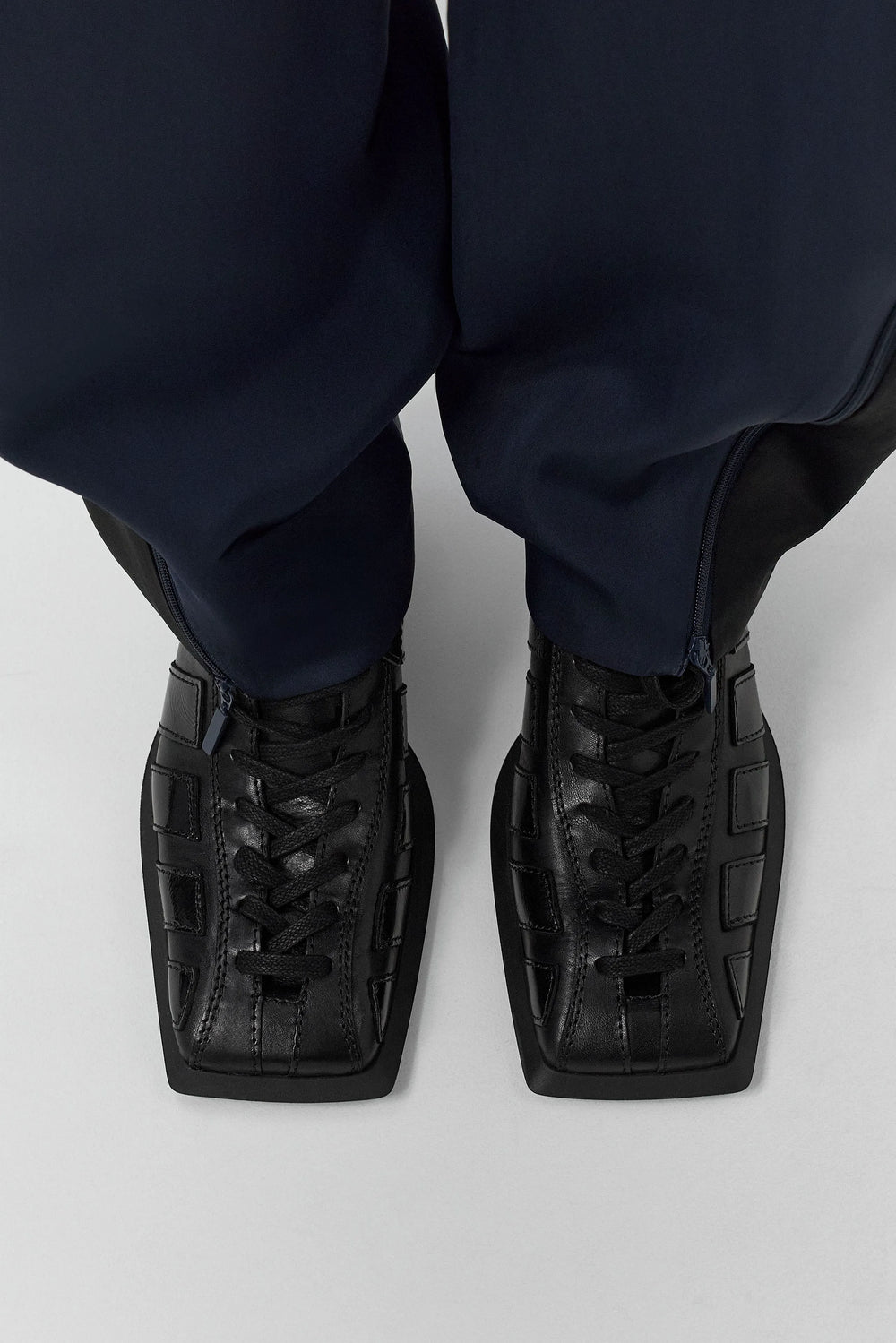 Goldie Black Wedge Sneakers | Miista | Designed & Handmade in Europe