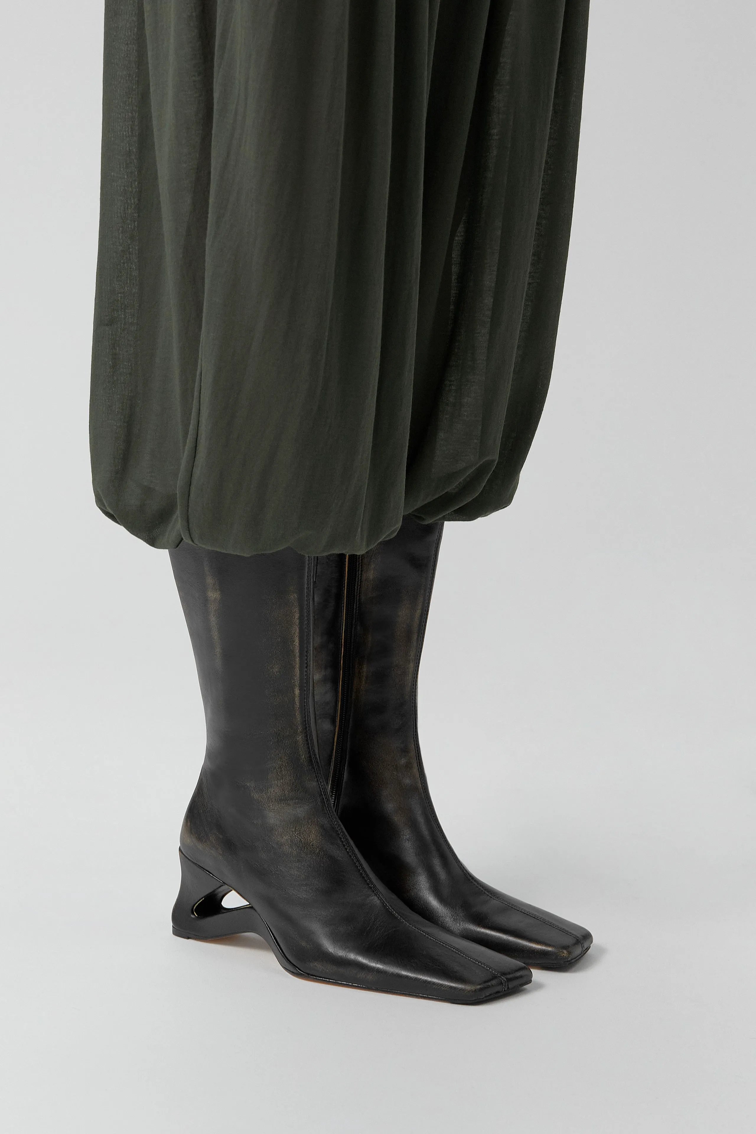 Sulay Boots - Black Brush Off Leather | Miista | Designed & Handmade in Europe