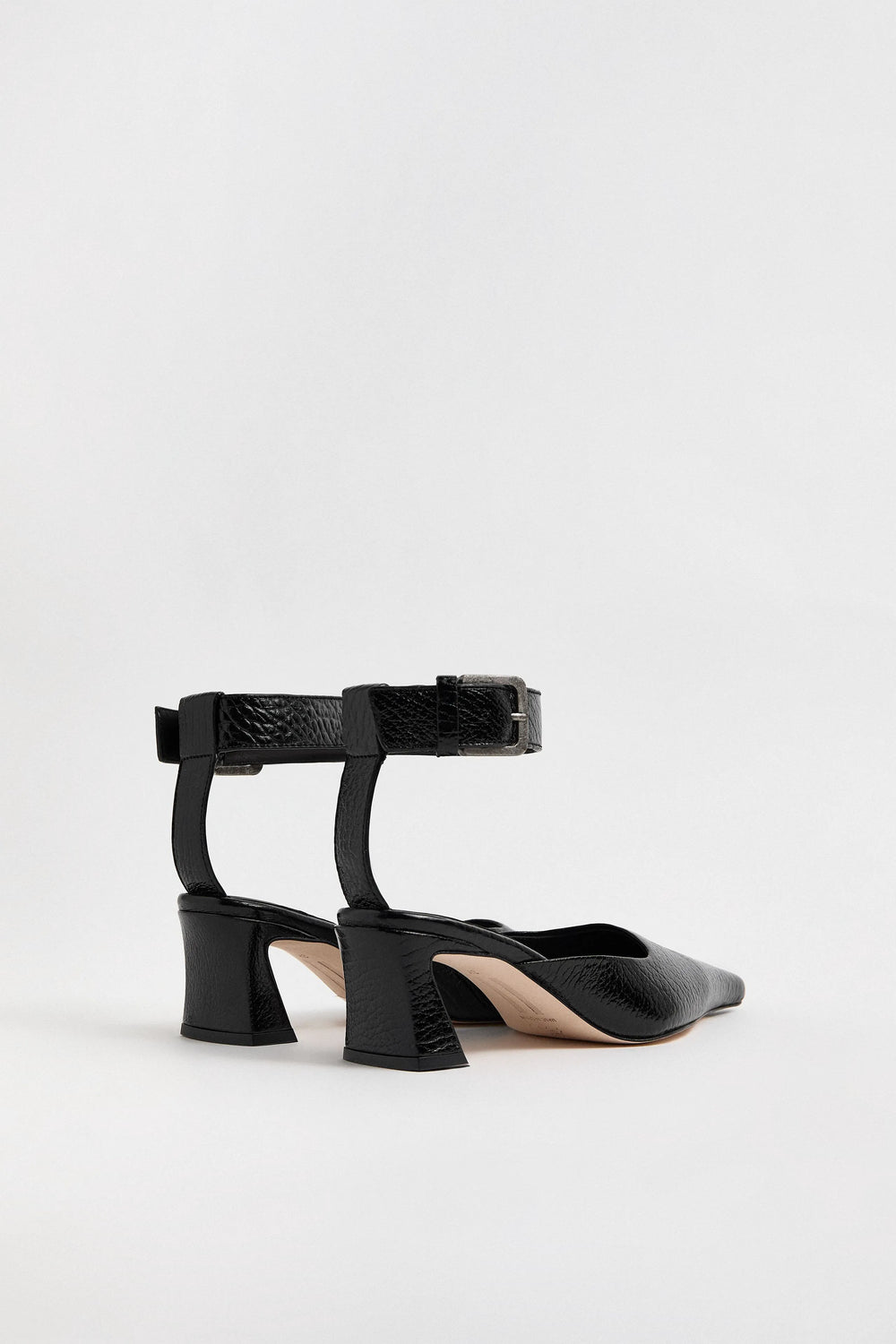 Qori Courts - Black Grainy Leather | Miista | Designed & Handmade in Europe