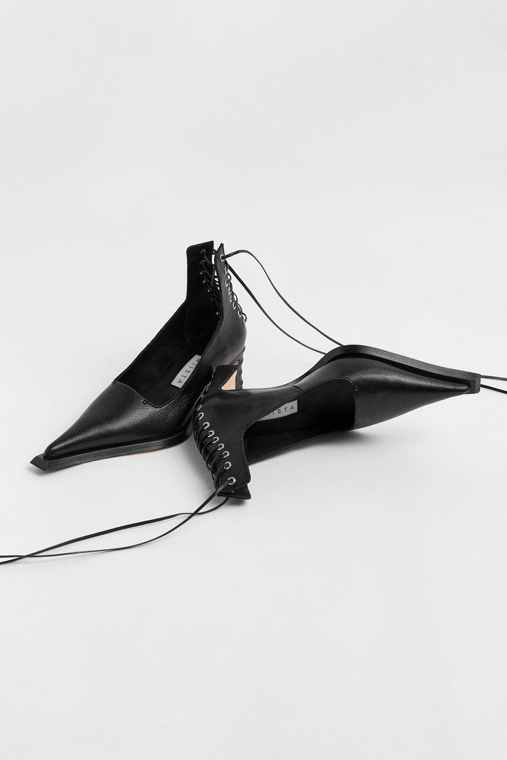 Gauri Lace Black Courts | Miista | Designed & Handmade in Europe