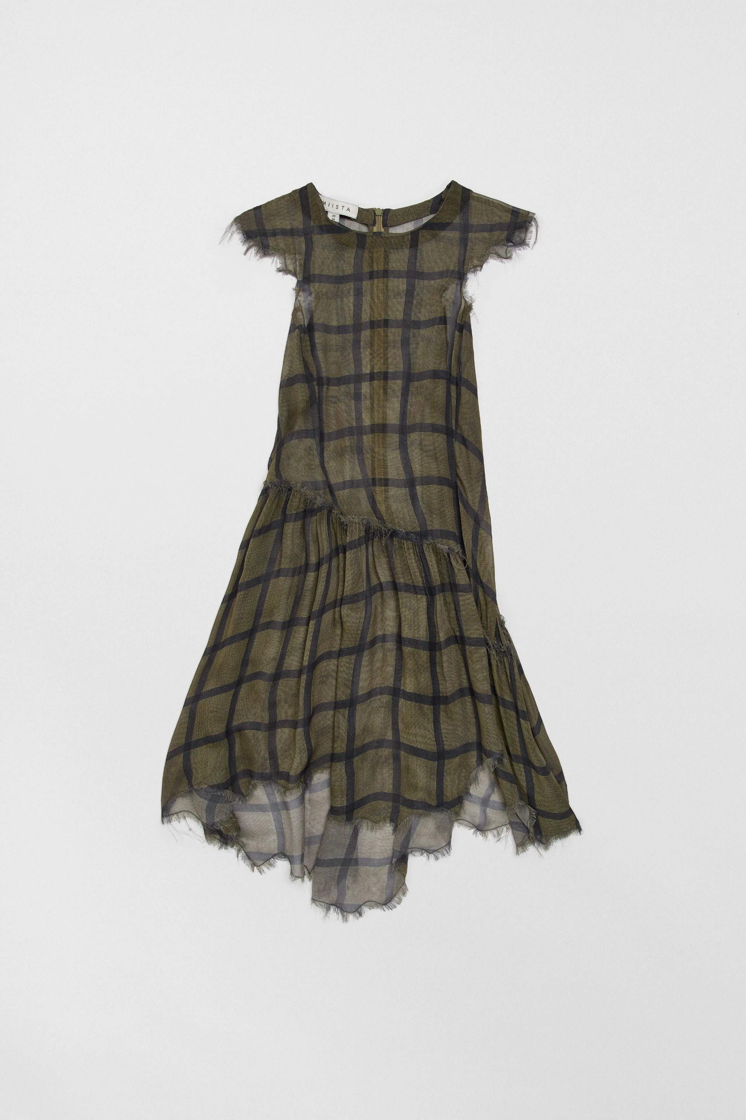 Siv Georgette Check Dress | Miista | Designed & Handmade in Europe
