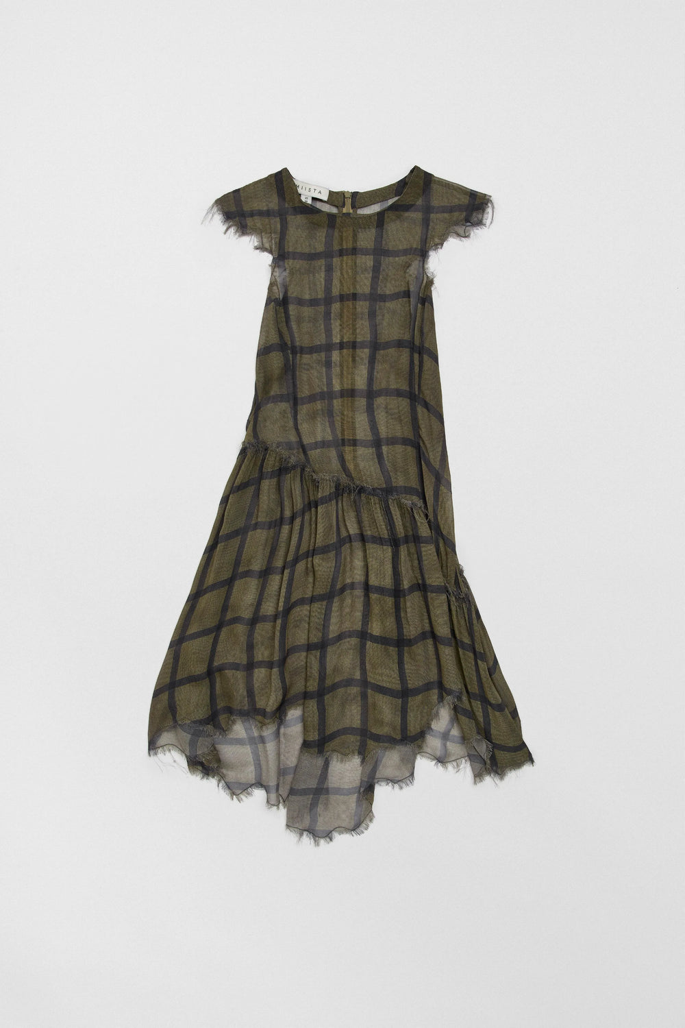 Siv Georgette Check Dress | Miista | Designed & Handmade in Europe