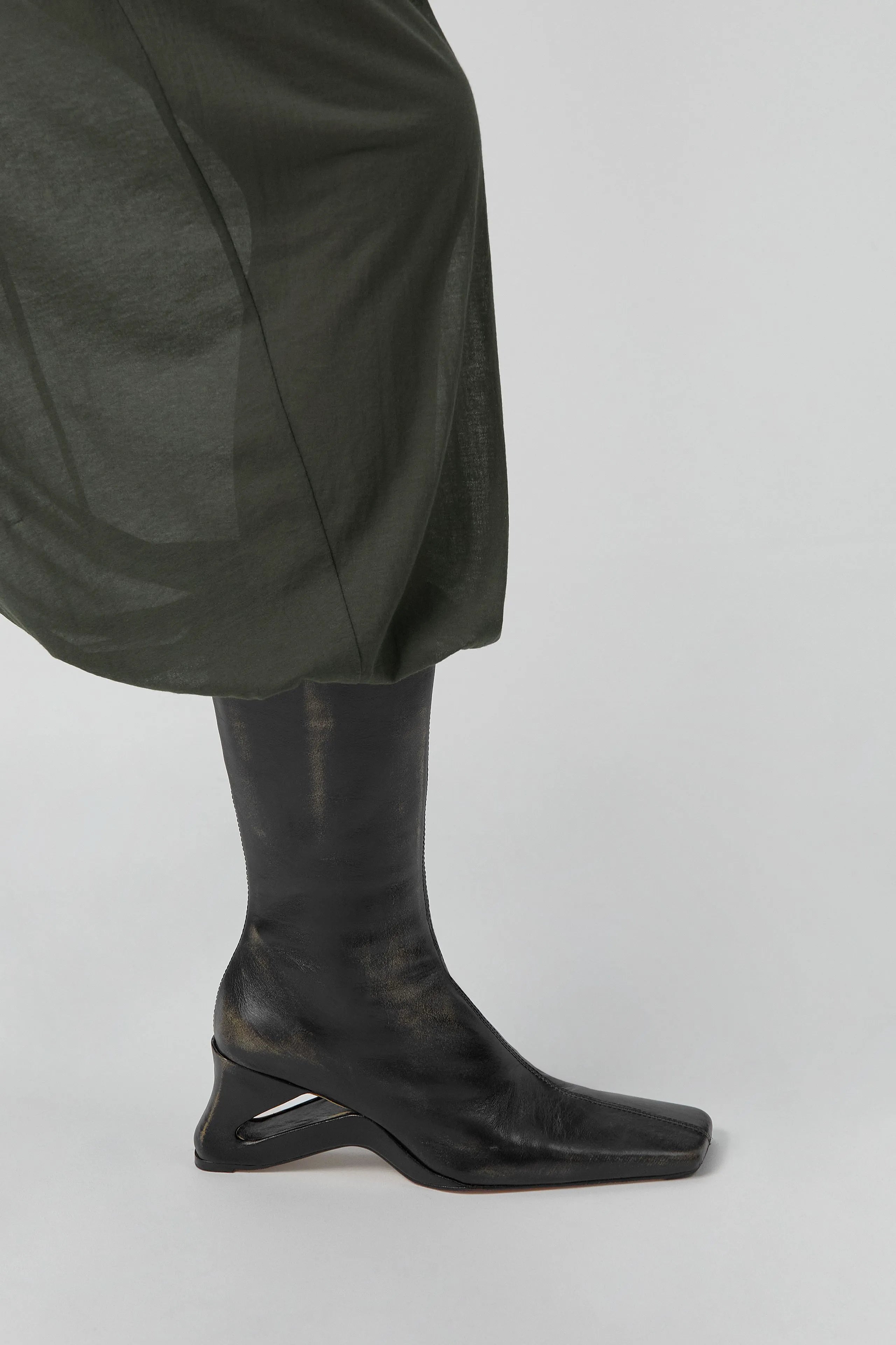 Sulay Boots - Black Brush Off Leather | Miista | Designed & Handmade in Europe