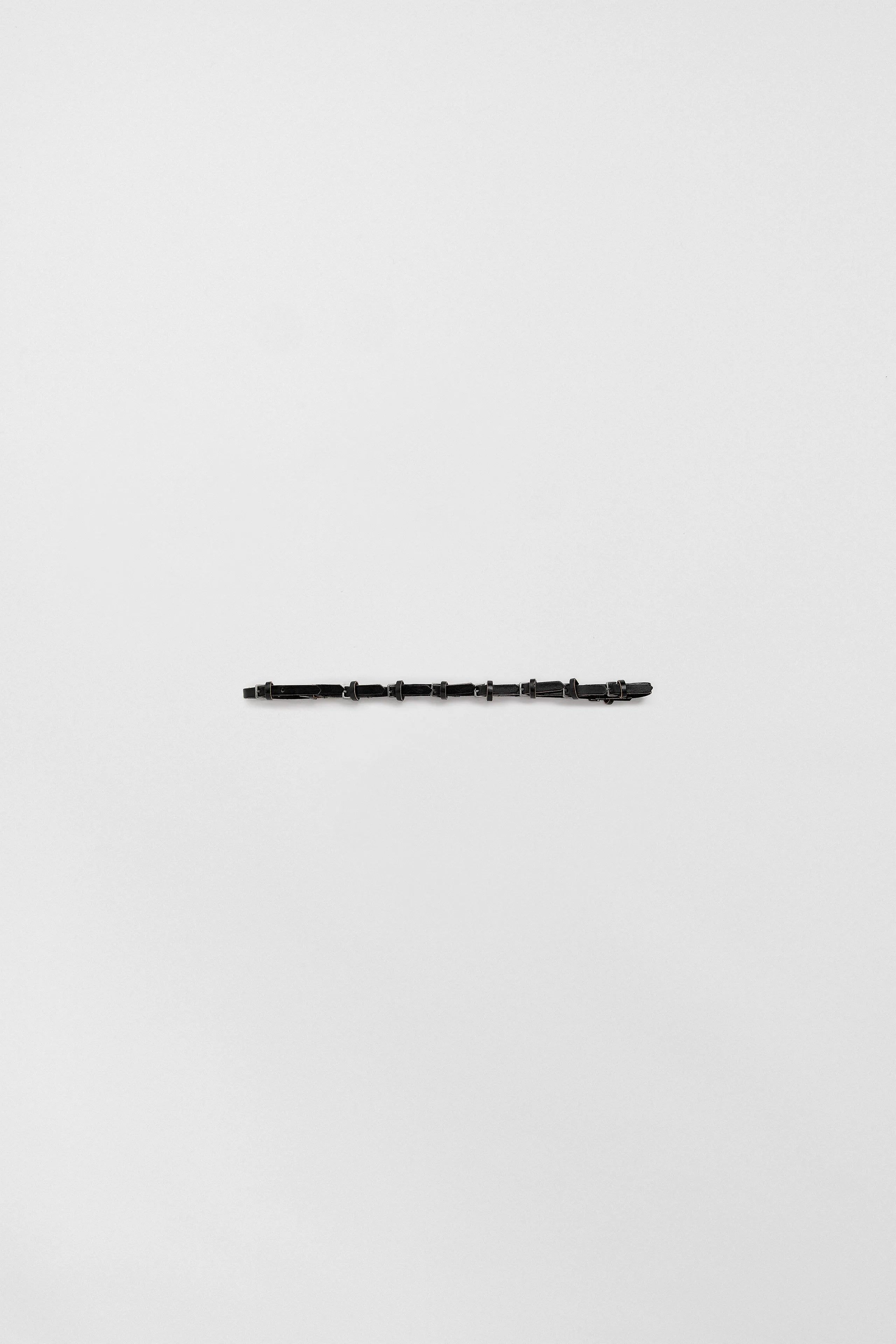 Bucci Black Mini Buckles Leather Belt | Miista | Designed & Handmade in Europe