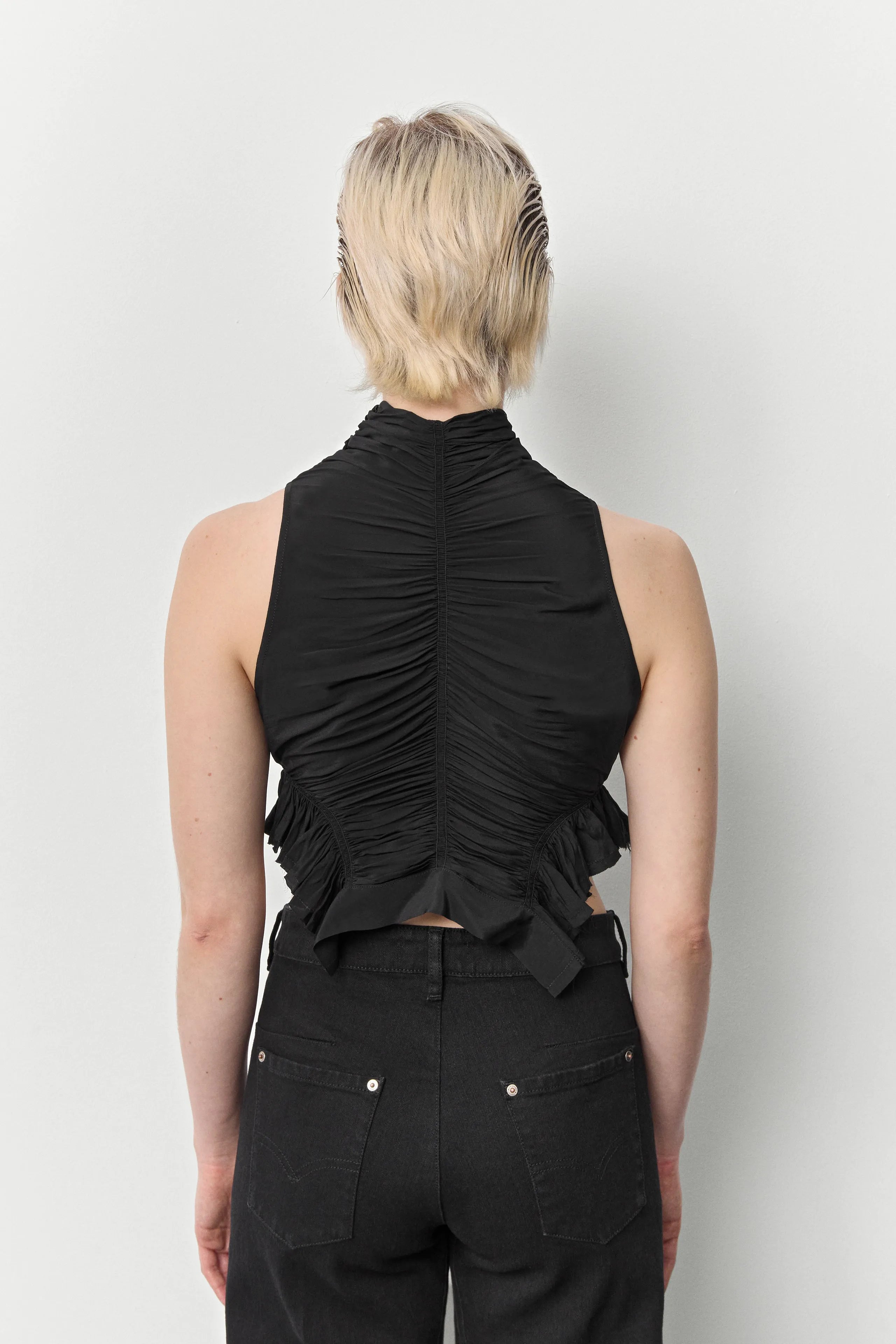 Tane Black Top | Miista | Designed & Handmade in Europe