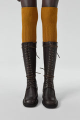 Sanne Boots - Black Brown Leather | Miista | Designed & Handmade in Europe