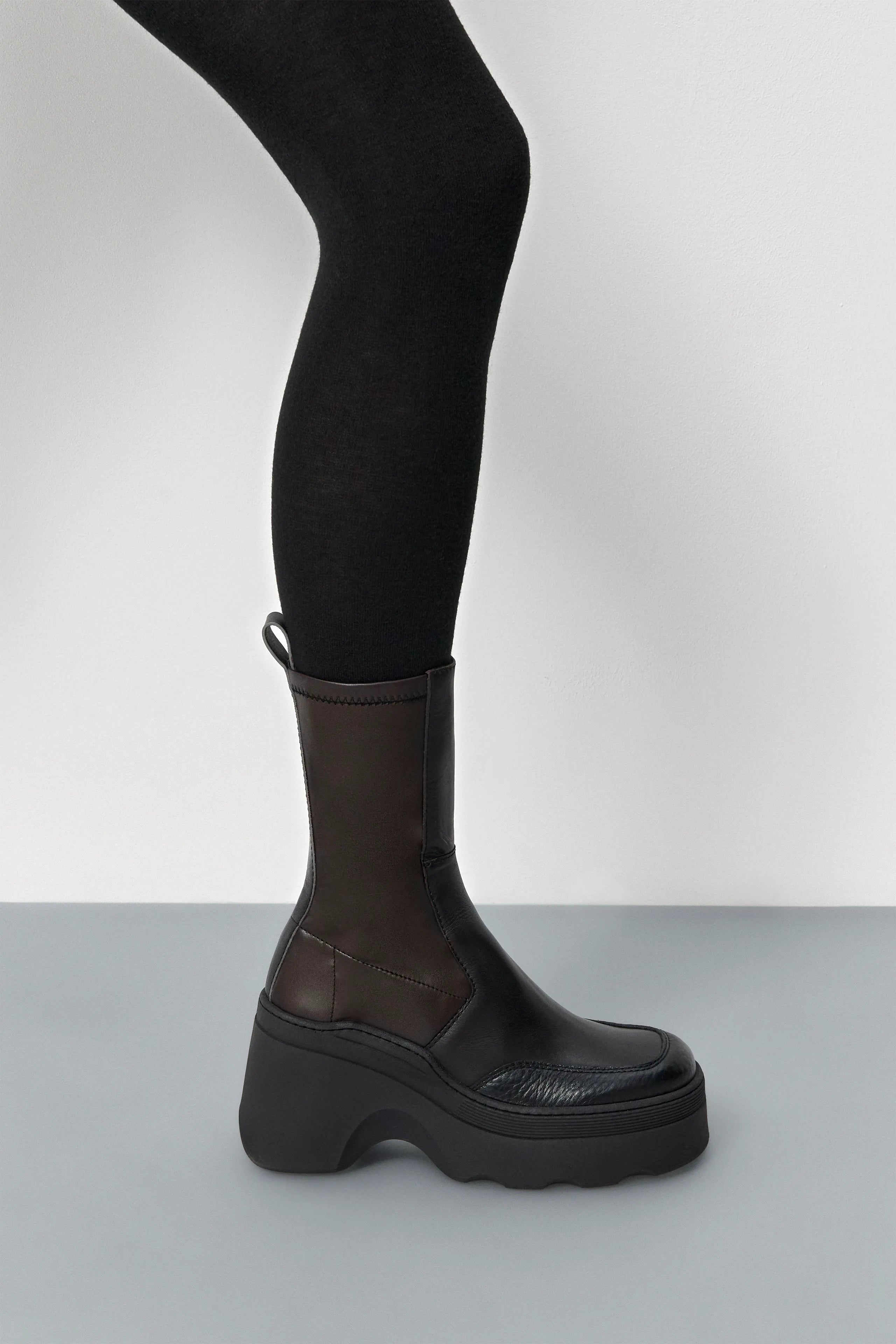 Deandra Brushed Brown Boots | Miista | Designed & Handmade in Europe