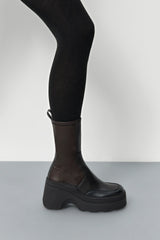 Deandra Brushed Brown Boots | Miista | Designed & Handmade in Europe