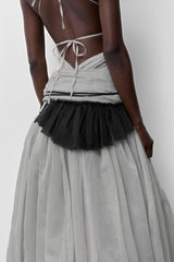 Vanny Black Sheer Ruffle| Miista | Designed & Handmade in Europe