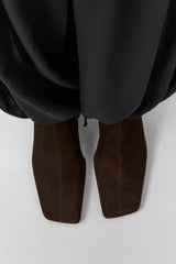 Sulay Boots - Dark Brown Suede Leather | Miista | Designed & Handmade in Europe