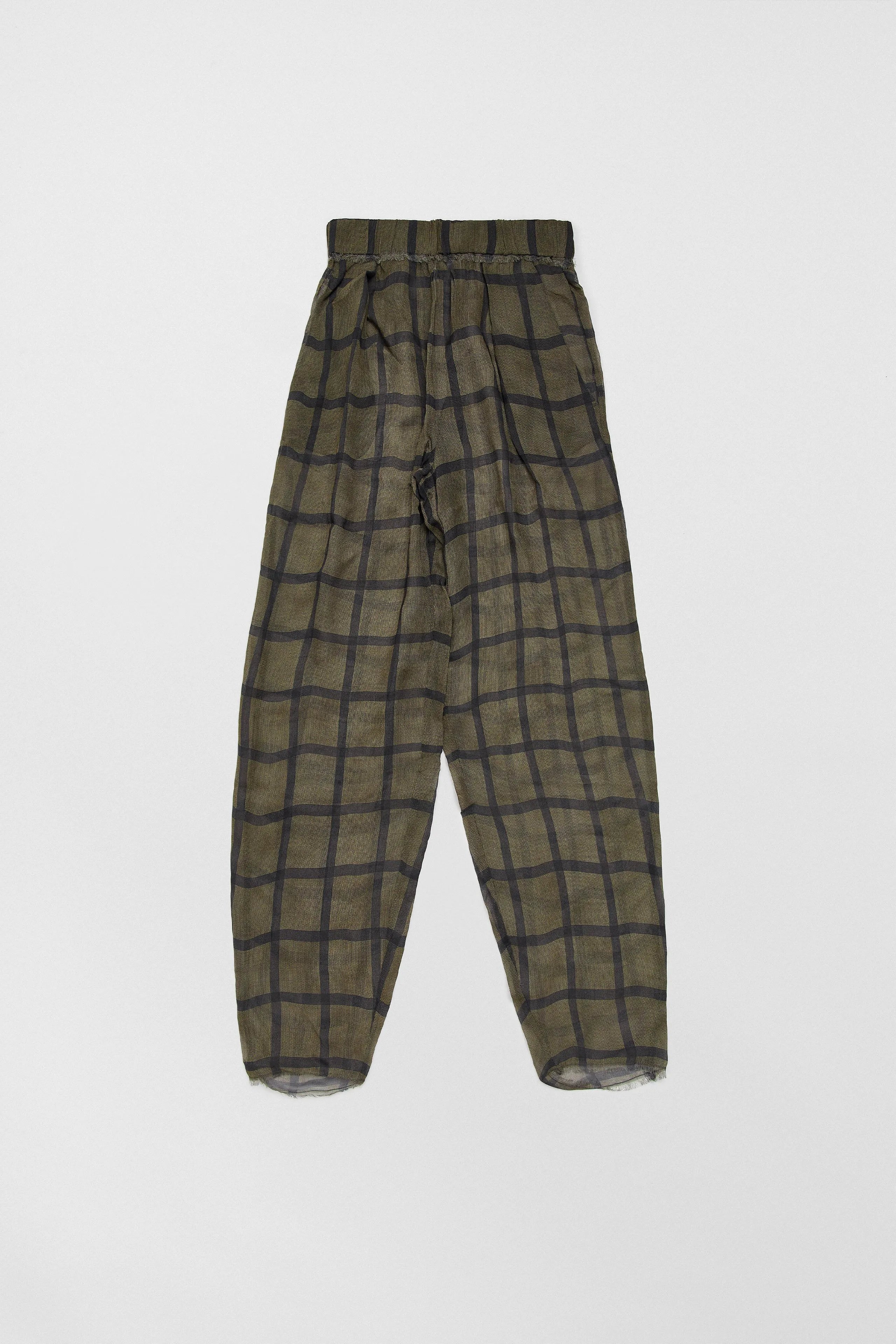 Tessan Georgette Check Trousers | Miista | Designed & Handmade in Europe