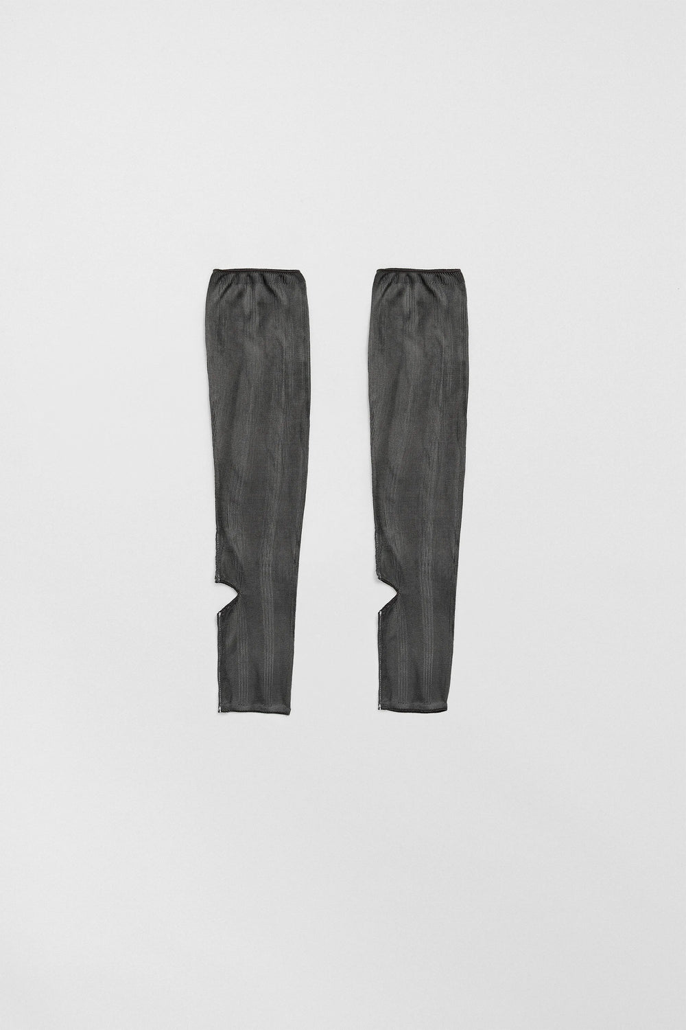 Trin Cement Grey Open Toe Knitted Socks | Miista | Designed & Handmade in Europe