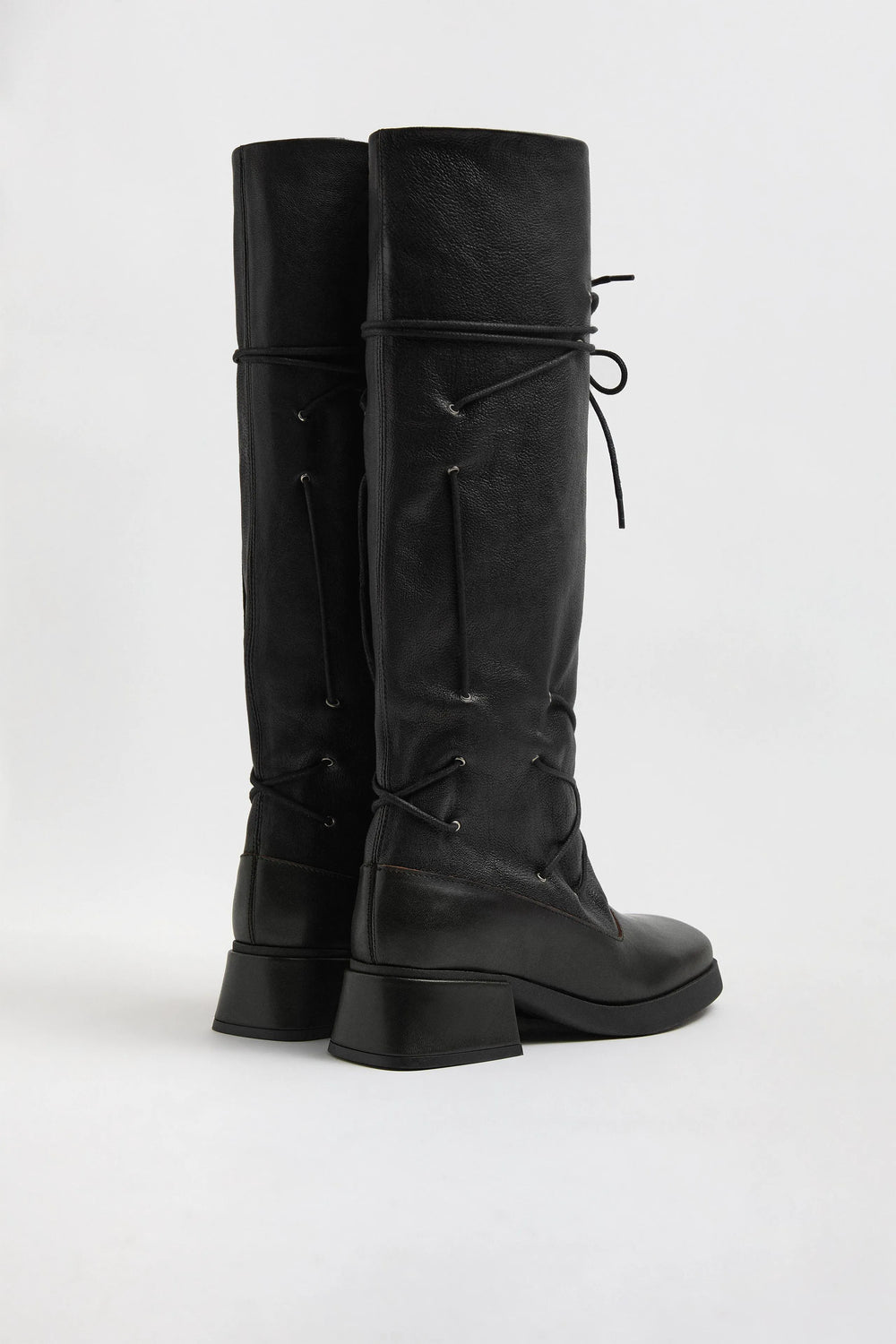 Alida Boots - Black Leather| Miista | Designed & Handmade in Europe
