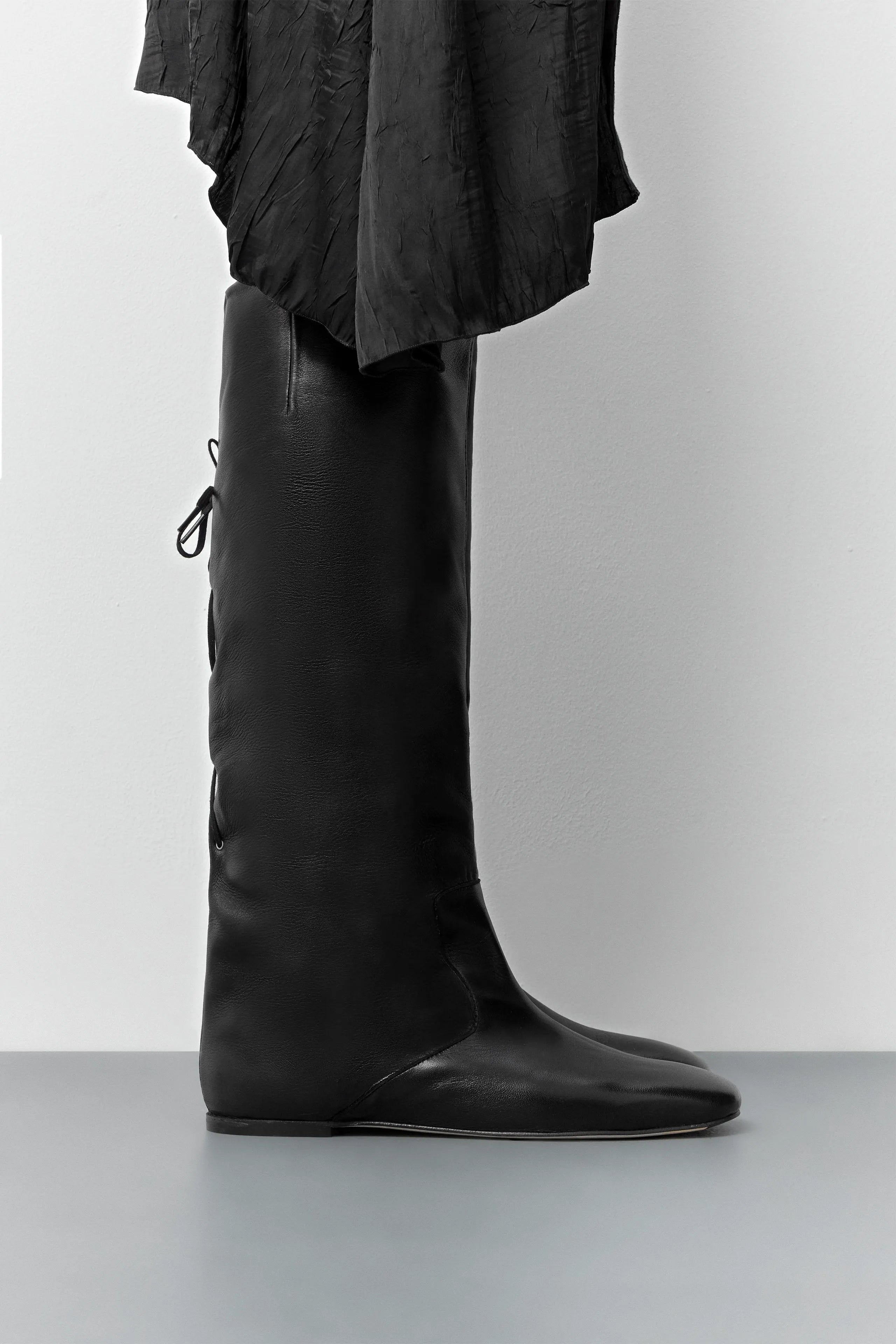 Karola Black Tall Boots | Miista | Designed & Handmade in Europe
