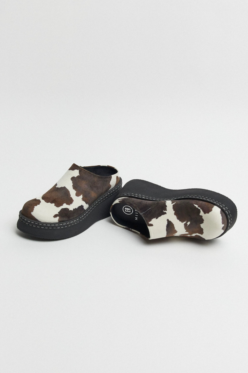 Kristi Cow Print Mules | Miista | Designed & Handmade in Europe
