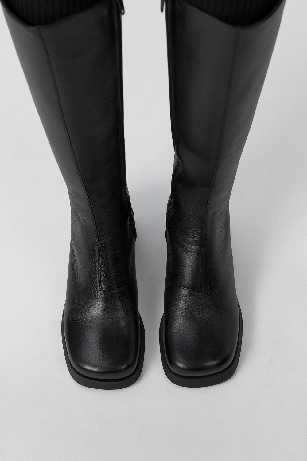 Brunildha Off Black Tall Boots | Miista | Designed & Handmade in Europe