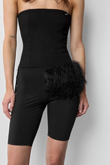 Chela Black Pony Knit Accessory  | Miista | Designed & Handmade in Europe