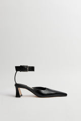 Qori Courts - Black Grainy Leather | Miista | Designed & Handmade in Europe