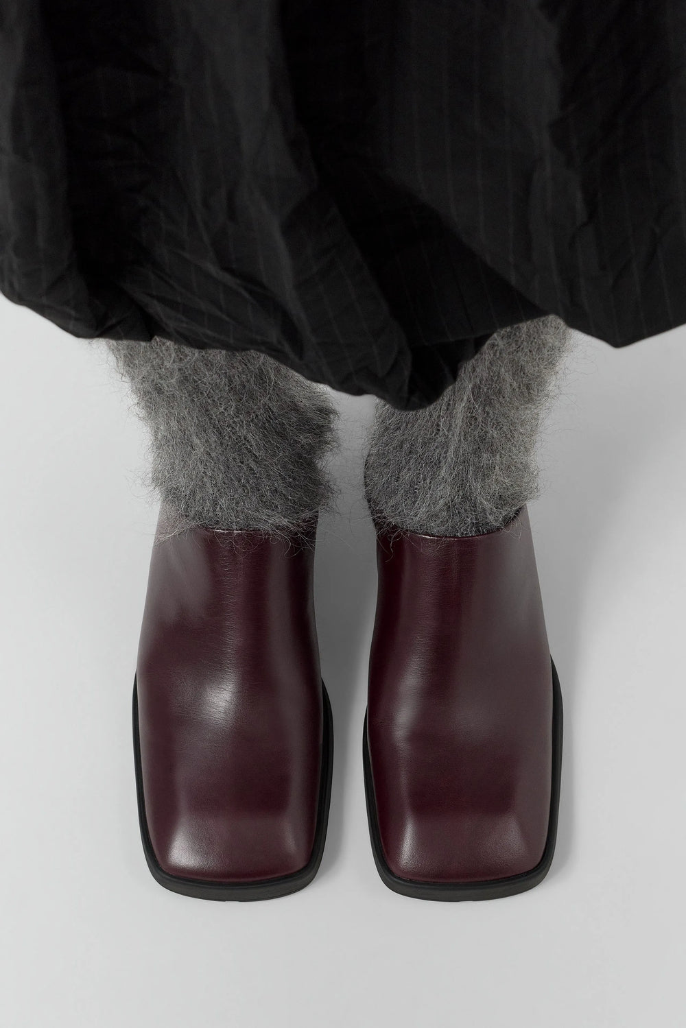 Amoy Burgundy Mules | Miista | Designed & Handmade in Europe