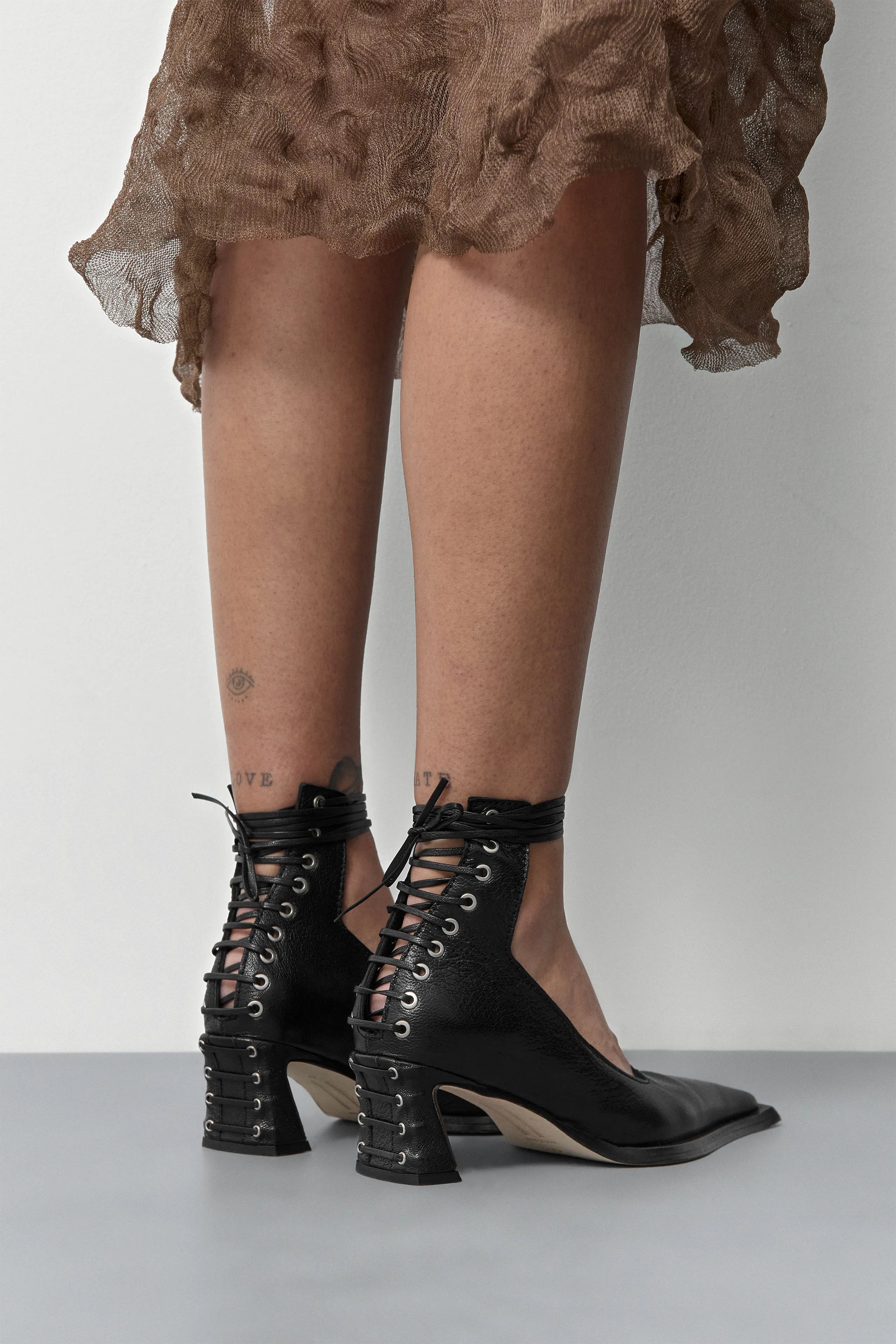 Gauri Lace Black Courts | Miista | Designed & Handmade in Europe