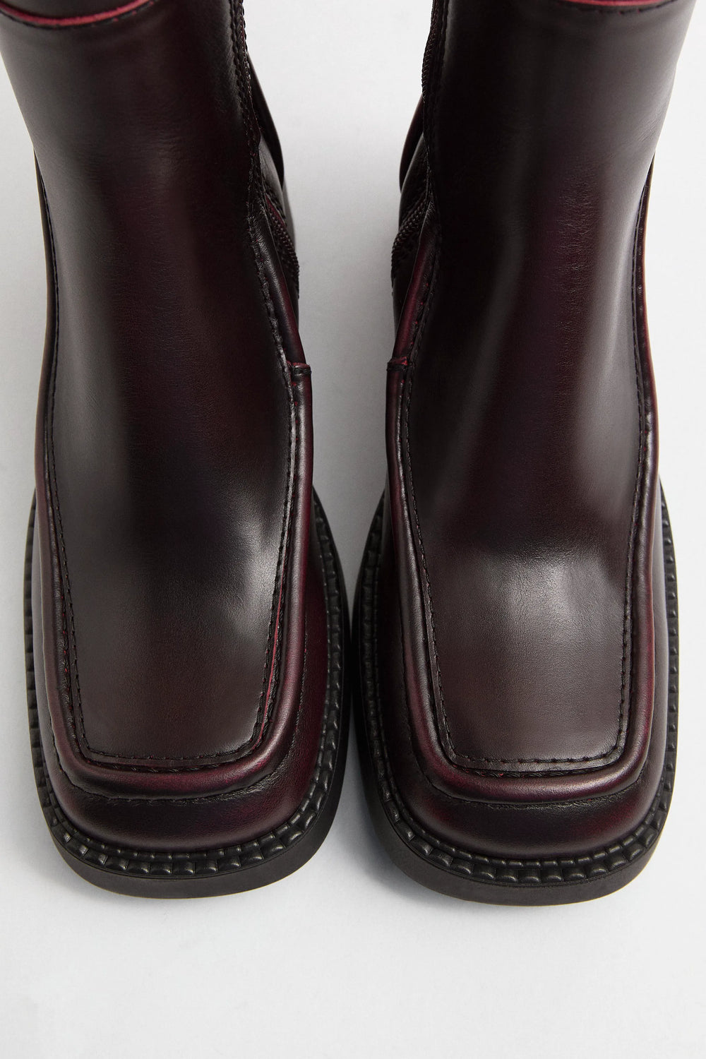 Dagmara Boots - Burgundy Brush Off Leather | Miista | Designed & Handmade in Europe