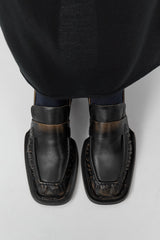 Airi Loafers - Brown Brush Off Leather | Miista | Designed & Handmade in Europe