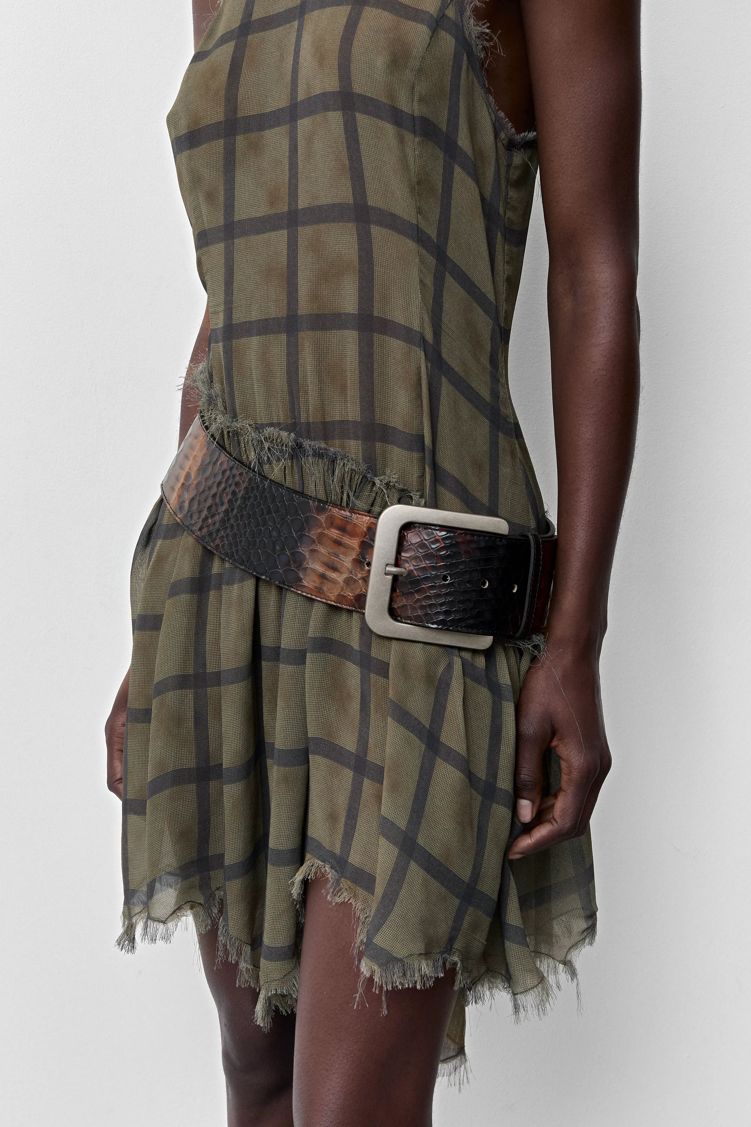 New Erika Snake Brown Belt | Miista | Designed & Handmade in Europe
