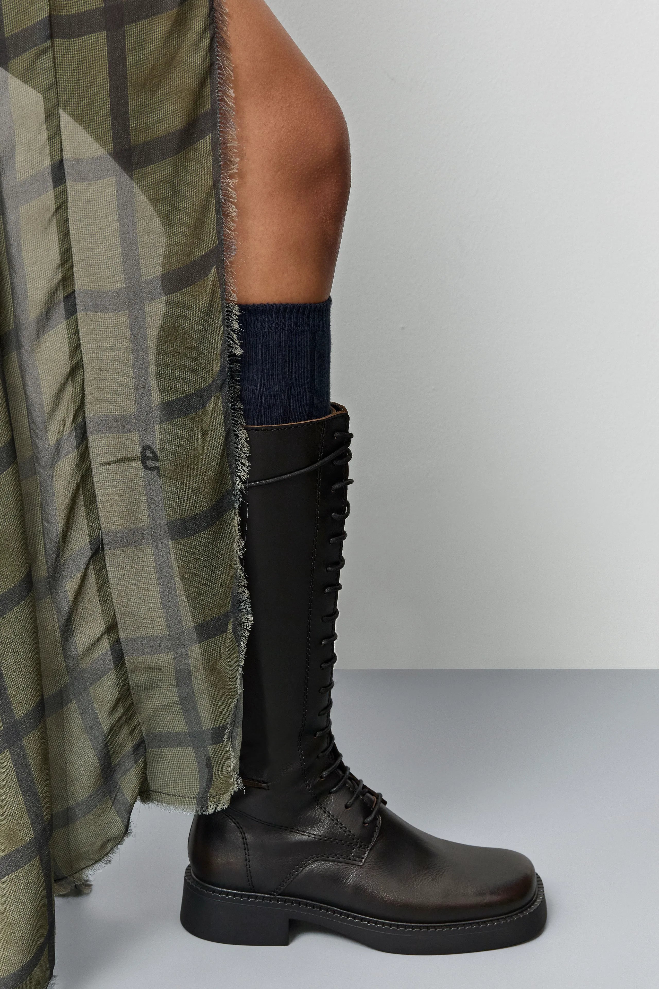 Abrama Brushed Brown Tall Boots | Miista | Designed & Handmade in Europe