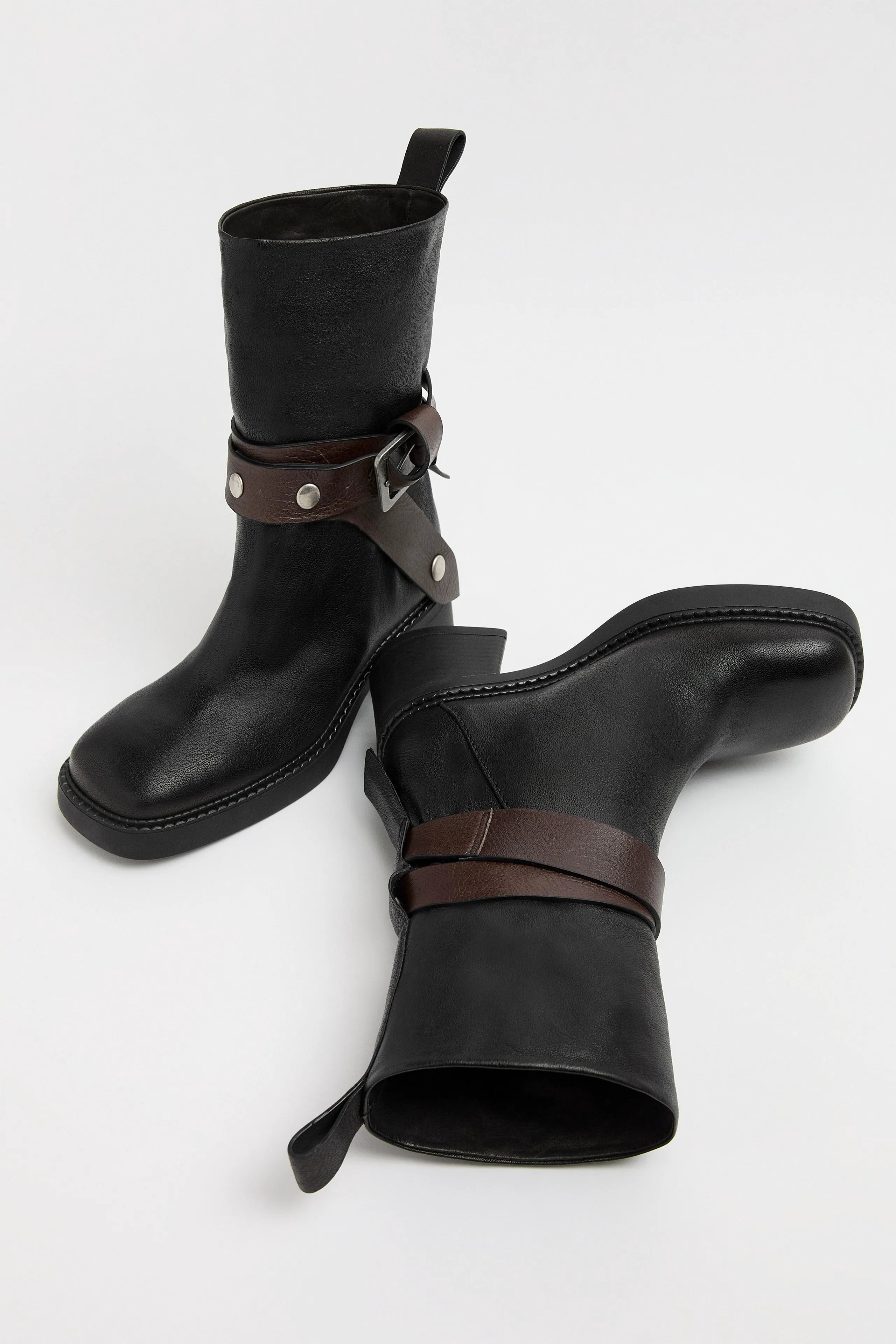 Janina Boots - Black Leather | Miista | Designed & Handmade in Europe