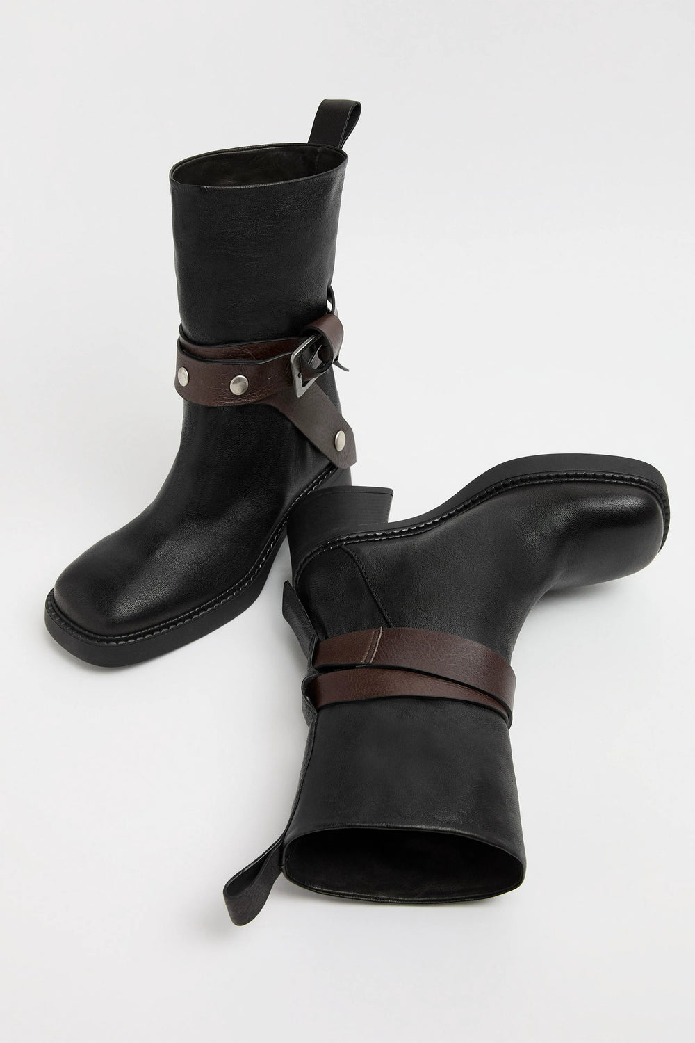 Janina Boots - Black Leather | Miista | Designed & Handmade in Europe