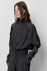 Mylla Black Zip Jacket | Miista | Designed & Handmade in Europe
