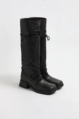 Alida Boots - Black Leather| Miista | Designed & Handmade in Europe