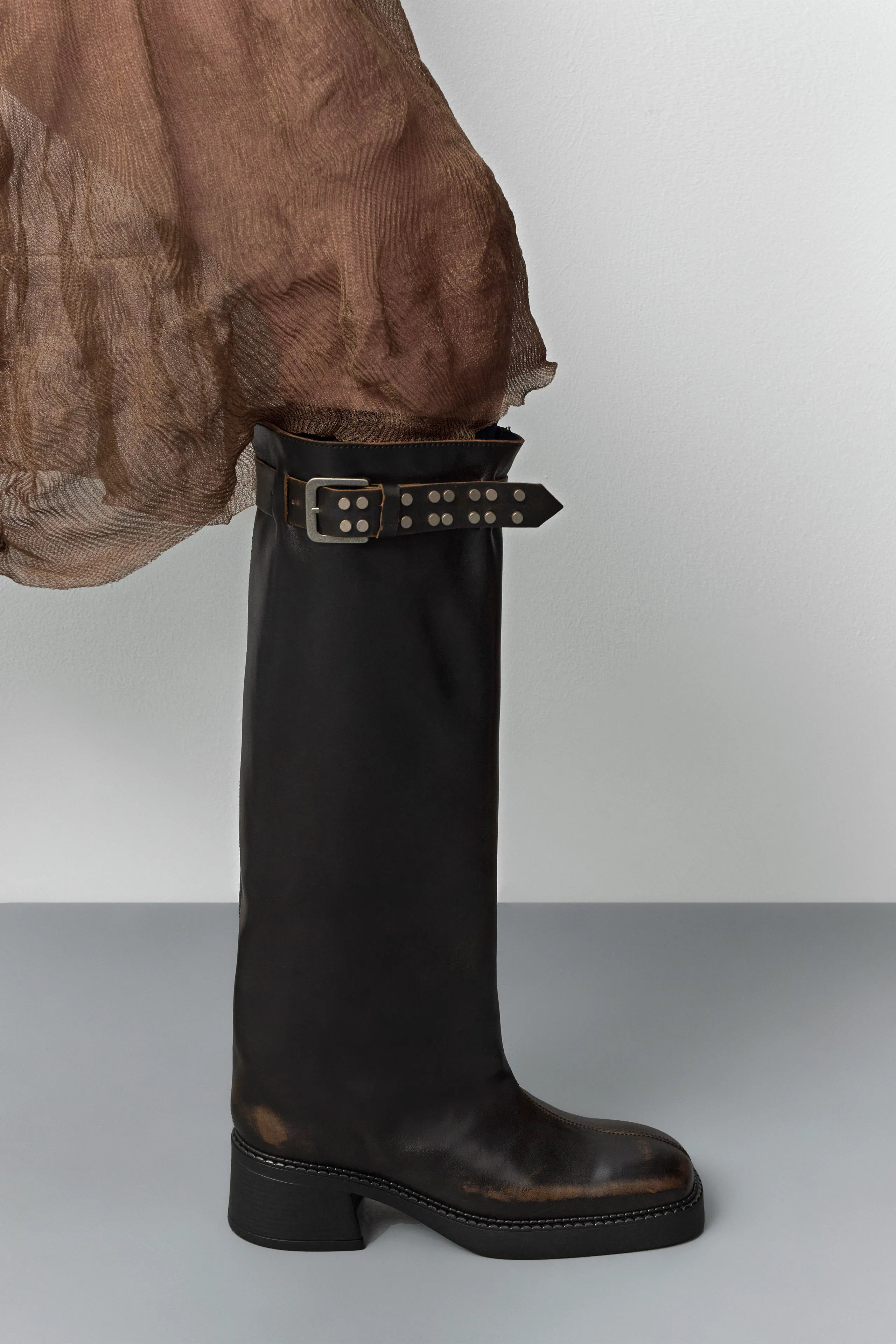 Kristel Brown Tall Boots | Miista | Designed & Handmade in Europe