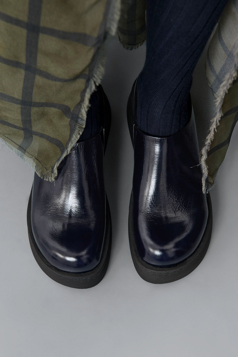 Kristi Navy Pull Mules | Miista | Designed & Handmade in Europe