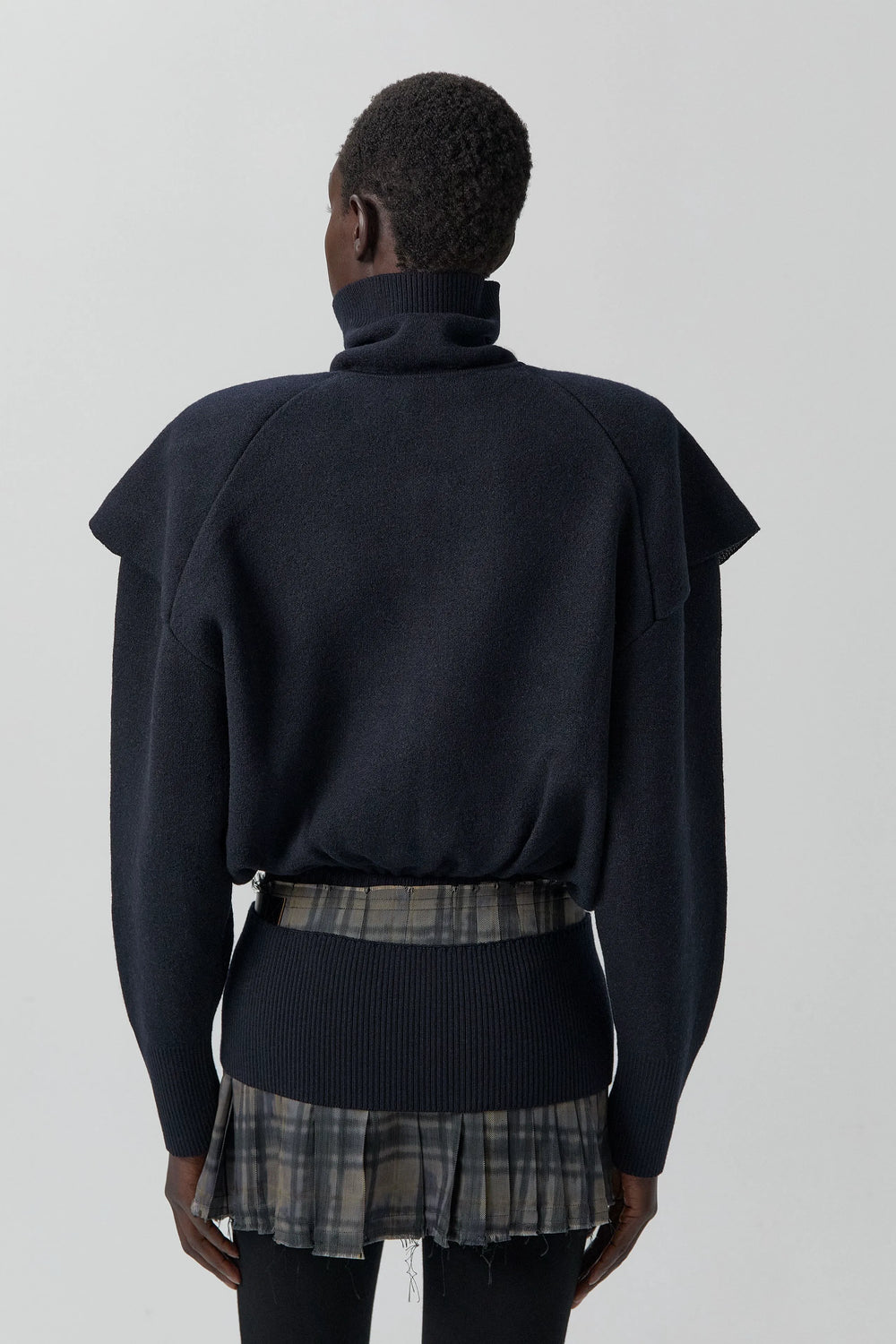 Agnes Jacket - Navy Extra Fine Merino Knit | Miista | Designed & Handmade in Europe