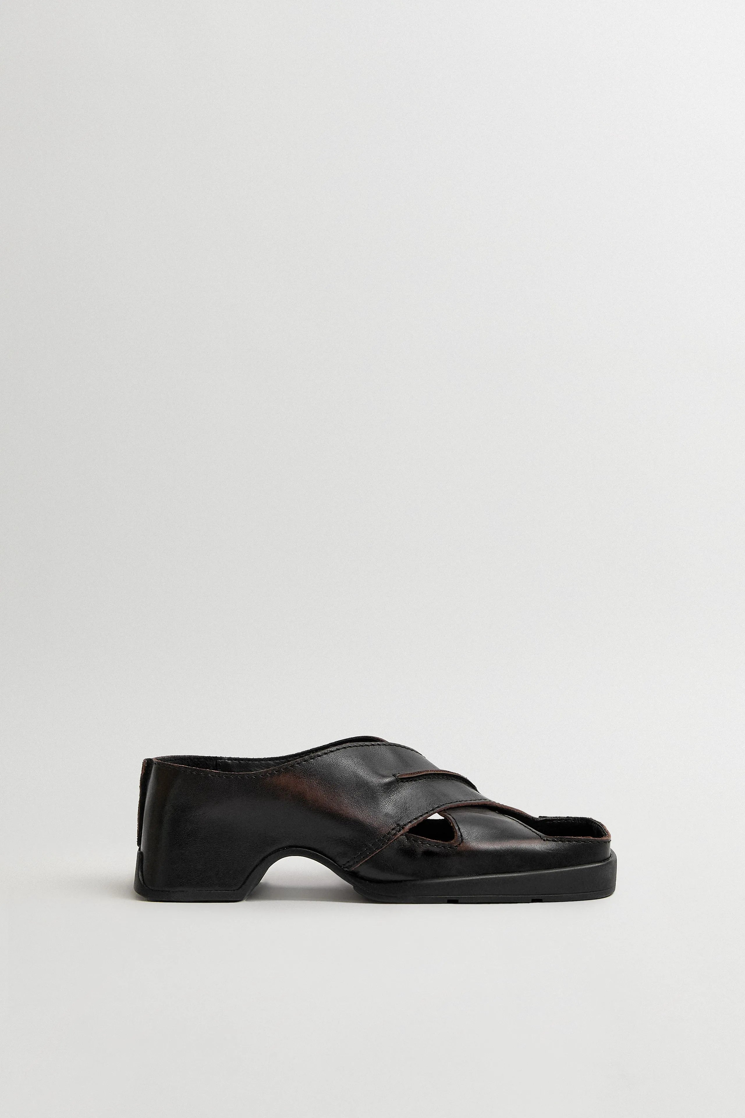 Nira Brushed Brown Sandals | Miista | Designed & Handmade in Europe