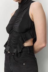 Tane Black Top | Miista | Designed & Handmade in Europe