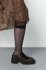 Karina Black Brown Loafers | Miista | Designed & Handmade in Europe